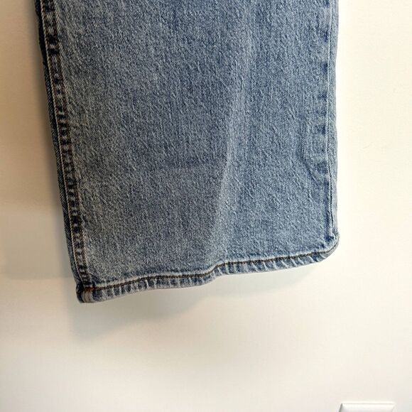 Aeropostale Womens Mid-rise Flare Jeans Size 14 Cotton Casual Light Wash Blue - Picture 6 of 16